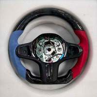 Volant en fibre de carbone véritable style CS pour BMW G20 G30 G80 G82 G87 M2 M3 M4, amélioration intérieure de style racing OEM