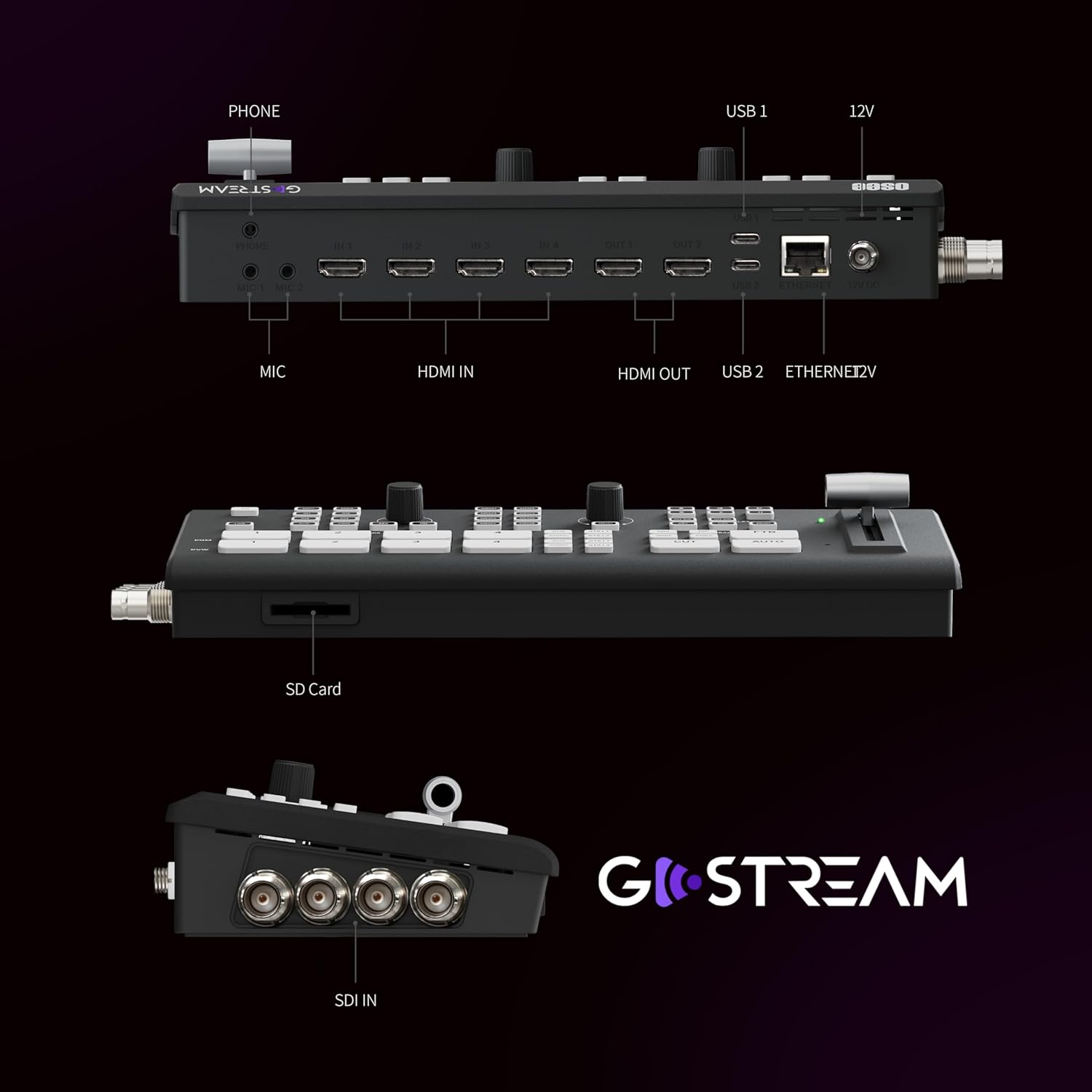 OSEE Gostream Deck 4K Video Switcher - NDI Updatable Pro