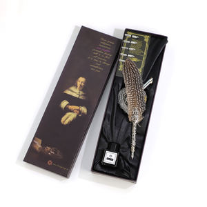 Bộ MỰC BÚT LÔNG VŨ Bút Máy Nhúng Lông Vũ Cổ Điển Hoài Cổ Với 5 Ngòi Thay Thế Bằng Thép - Product Image 5