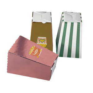 Pop Corn Boxes Popcorn Box Custom Printed Paper Packaging Fashion Wholesale Cheap Disposable Food Eco-friendly OEM Paperboard