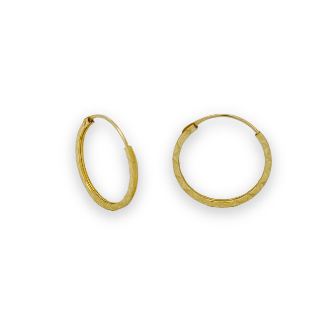 ต่างหูห่วงหลอดสี่เหลี่ยมแกะสลัก0.80X12mm