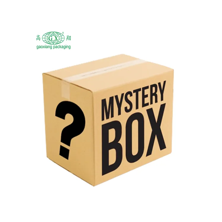 Großhandel maßge schneiderte hochwertige Wellpappe Geschenk verpackung Mystery Box Verpackungs box große Versand kartons