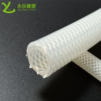 Tuyau composite tressé en silicone bio-pharmaceutique transparent tuyau de tube en silicone tressé de bière de qualité alimentaire