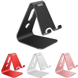 레이저 조각 로고 휴대 전화 스탠드 알루미늄 합금 휴대 전화 태블릿 PC 책상 홀더 범용 알루미늄 휴대 전화 스탠드
