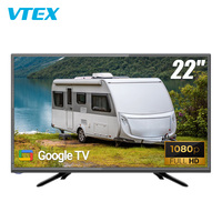 22 "RV GOO-GLE OS Smart TV 1G 8G Chromecast Marine Caravan Android Television Set Wall Mount Outdoor Camping 12V DC Car TV