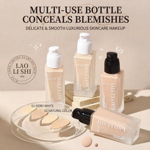 <span class=keywords><strong>Base</strong></span> <span class=keywords><strong>de</strong></span> <span class=keywords><strong>Maquillaje</strong></span> Líquida <span class=keywords><strong>de</strong></span> Alta Cobertura <span class=keywords><strong>de</strong></span> Marca Privada, Resistente al Agua, <span class=keywords><strong>de</strong></span> Larga Duración, Control <span class=keywords><strong>de</strong></span> Grasa, <span class=keywords><strong>Base</strong></span> <span class=keywords><strong>de</strong></span> <span class=keywords><strong>Maquillaje</strong></span> Radiante con Extracto <span class=keywords><strong>de</strong></span> Hierbas - Product Image 3