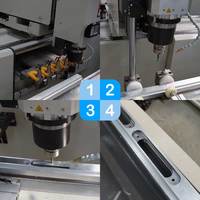 Machine de fabrication de fenêtres et de portes, machine de perçage et de fraisage de profilés en aluminium, centre d'usinage