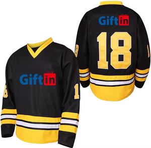 Maillot de hockey pour hommes personnalisé, réversible, professionnel, imprimé par sublimation, respirant, antibactérien, coupe ample, séchage rapide, vente en gros - Product Image 2