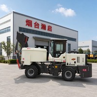 Camion agitateur à béton autochargeant 4x4 pour la construction routière
