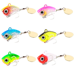 เหยื่อตกปลา Vib Lure แบบหมุนได้ ขนาดเล็ก สร้างเอฟเฟกต์ลมหมุน เหมาะสำหรับตกปลาในน้ำจืดและน้ำเค็ม รวมถึงปลาคาร์พ - Product Image 1