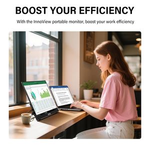 Moniteur LED portable Innoview de 16 pouces, 180 Hz, 100 SRGB, avec Type C HDMI, montable au mur, pour ordinateur portable, <span class=keywords><strong>Mac</strong></span> et consoles de jeu - Product Image 4