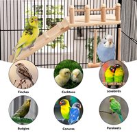 Plateforme de repos pour oiseaux de luxe, écologique, réglable, en bois, couleur et taille personnalisées pour la décoration de la maison, cage à oiseaux, balançoire pour oiseaux multi-espèces