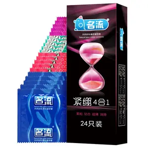 préservatif 24pcs Suppliers-Serré 4set préservatif en cristal 24 pcs/boîte ultra-mince et particules préservatif fabricant pour hommes