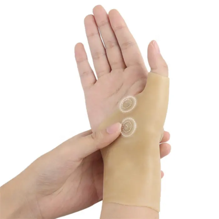Compresión guantes Gel del túnel carpiano de la muñeca soportes alivian la artritis del síndrome del túnel carpiano