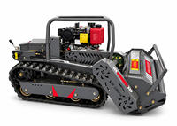 Tondeuse à gazon industrielle télécommandée sans fil 24V, monocylindre 4 temps, 9 CV, diesel, avec plateau de coupe antidérapant et ventilation forcée