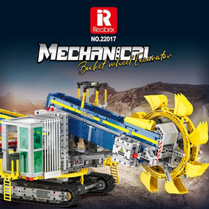 Blocs de construction d'excavatrice à roues Reobrix, 3188 pièces, modèle télécommandé, jouet pour les enfants de 8 à 13 ans - Product Image 2