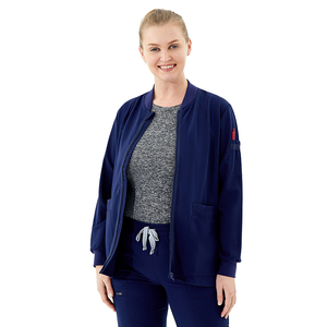 Newest Men's Modest Cotton Polyester Batik Scrub Jacket Hospital Uniform Lab Coat - Product Image 1