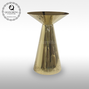 <span class=keywords><strong>Bar</strong></span> transportable en métal doré, table ronde, en acier, de luxe, pour mariage - Product Image 5