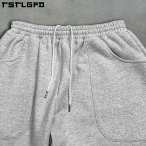 <span class=keywords><strong>Pantaloni</strong></span> della Tuta da Uomo Personalizzati Stile Vintage in French Terry, Modello <span class=keywords><strong>Oversize</strong></span> a Gamba Larga Svasata e Comoda - Product Image 4