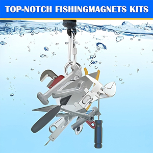 <span class=keywords><strong>Aimant</strong></span> de <span class=keywords><strong>pêche</strong></span> en néodyme N52 super puissant, force de traction de 600 lb avec œillet, corde, kit de sauvetage, <span class=keywords><strong>aimant</strong></span> <span class=keywords><strong>à</strong></span> pot double face robuste - Product Image 3