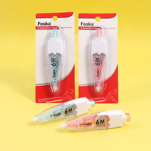 Foska ensemble de papeterie applicateur en forme de stylo extractible matériau PET ruban de <span class=keywords><strong>Correction</strong></span> d'erreur stylo pour étudiants fournitures de bureau scolaire - Product Image 6