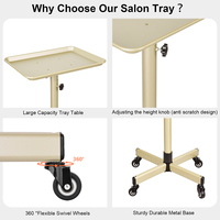 Chariot de salon de coiffure chariots de travail porte-chariot meubles de salon en or cuisine mobile choses modernes pour la cuisine