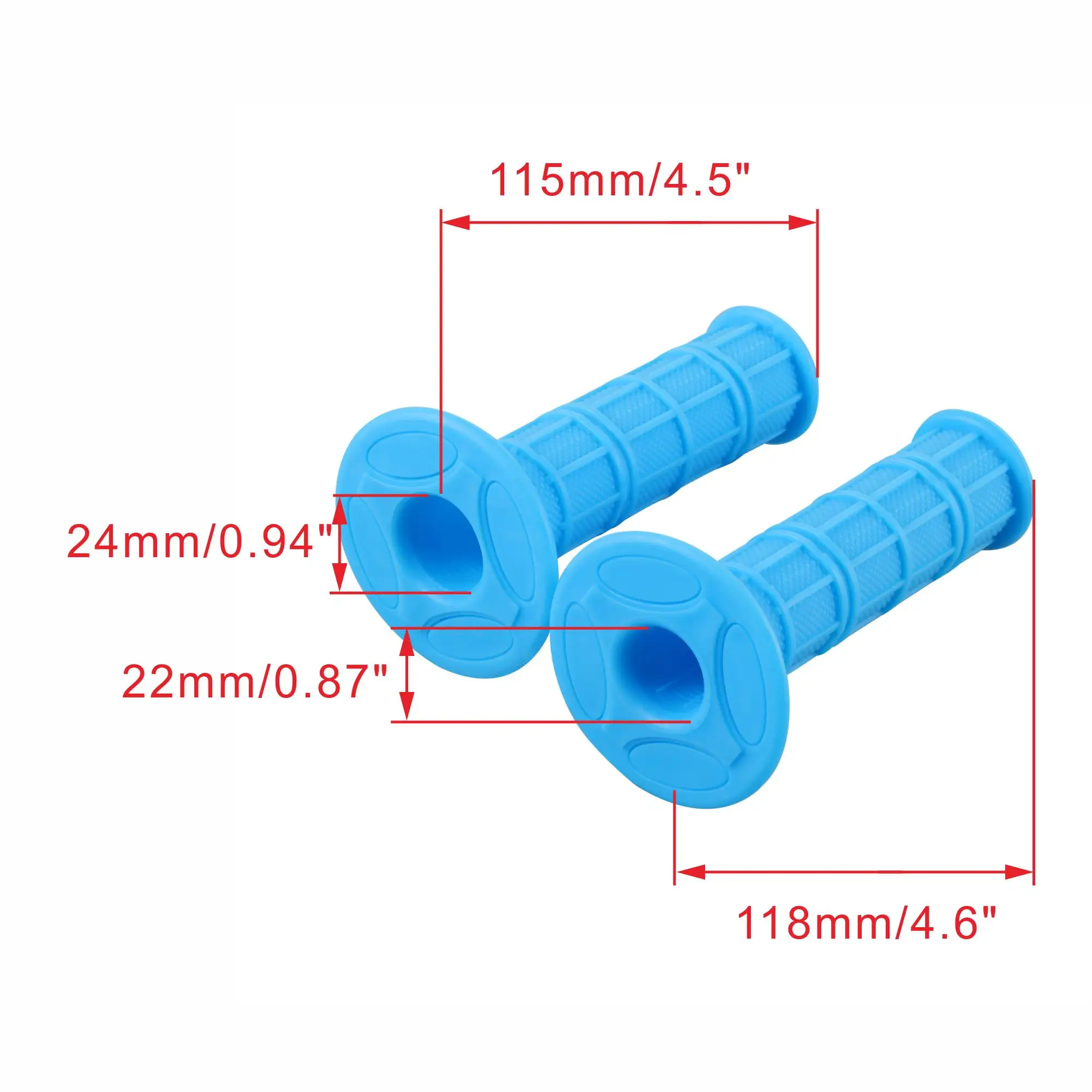 GOOFIT 7/8'' 22mm Motorcycle Handle Grip Handlebar ColorfulSilicone Hand Grip Replacement ForDirt Bike Scooter