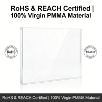 Plaque acrylique PMMA transparente 1mm 1.2mm 1.5mm 2mm, panneau transparent 1200x1200mm, découpe sur mesure pour affichage