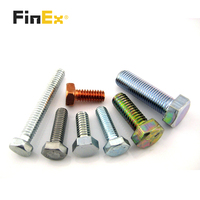 Harga Pabrik DIN933 DIN931 Baut dan Mur Stainless Steel Kepala Hex Sekrup Segi Enam Berulir Penuh