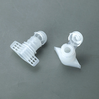 Bouchon à bec verseur en plastique 7,8 mm pour sachets cosmétiques anti-déversement (ketchup, shampoing, gel douche) avec bande de déchirement