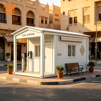 Cabine de Garde Modulaire à Assemblage Rapide avec Design de Style Moyen-Oriental, Construction Résistante au Vent, Performance Ignifuge
