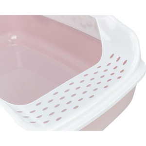 Bandeja Sanitaria para Gatos Delio, 38x20x50 cm, Lila y Blanco con Borde, para Gatos - Product Image 5