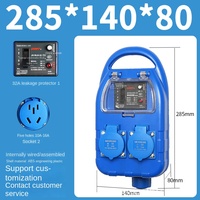 Boîtier électrique portable YMWS P Model Blue IP67 étanche 220V, nouvelle prise mobile pour énergie, petite boîte de distribution pour l'alimentation électrique