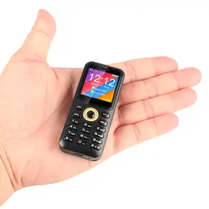 Ponsel Ukuran Kecil 1.33 Inci, Kartu SIM Ganda Keypad Mini dengan Lampu Laser