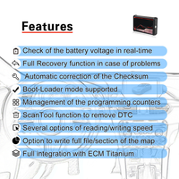 Kit de Herramienta de Reprogramación de ECU Kess V2 Red Board Offline, Versión Maestra OBDII Ilimitada, Programador de ECU, Software Titanium Disponible