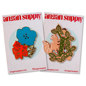 Chất Lượng Cao Tùy Chỉnh Mạ Màu Đồng Phẳng Cổ Áo Vàng <span class=keywords><strong>Kangaroo</strong></span> Pins - Product Image 2