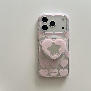 Custodia Magnetica ZL120 <span class=keywords><strong>Rosa</strong></span> Blu a Cuore per <span class=keywords><strong>iPhone</strong></span> 17/16 Pro, Custodia con Supporto a Cartone Animato per <span class=keywords><strong>iPhone</strong></span> 15/<span class=keywords><strong>14</strong></span>, Colore Solido - Product Image 5