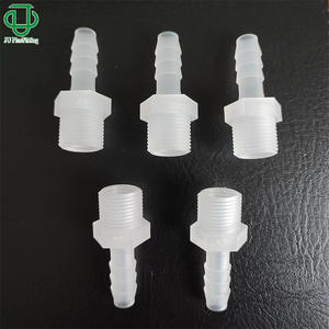 Conector Recto de Plástico PP con Rosca Externa G3/8 de Tres Vías para Conexión de Tuberías de Fluidos y Gases - Product Image 1