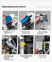 RC 2026 Nouveauté Moto GS1250 ADV sous licence officielle, modèle miniature moulé sous pression 1:6, jouet électrique amusant à pulvérisation
