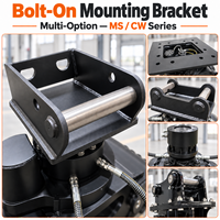 Pulvérisateur hydraulique rotatif à 360 degrés avec moteur pour excavatrice de 1 à 37 tonnes, haute puissance, démolition, tri, concassage du béton