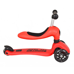 Patinete para Niños 3 en 1, Triciclo para Edades de 3 Años en Adelante, Ligero, Sin Motor, Modelo Pequeño, Verde Bosque, Rojo, Azul Flor de Ciruelo - Product Image 3