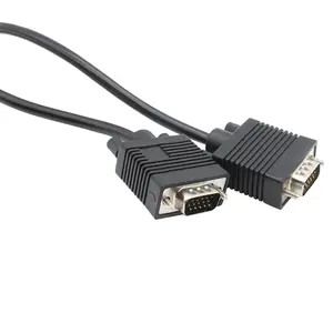 Kabel Monitor Komputer VGA SVGA Resolusi Tinggi 1080P Pria Standar 15 Pin