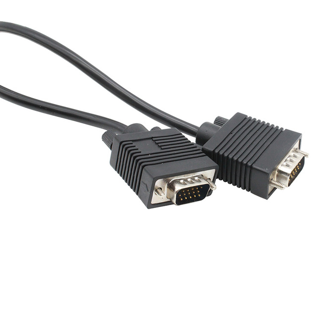 15-Pin Coaxial SVGA VGA Monitor Cable Gold-Plated CCS 1080p Male-Male Braided Shielding PVC Jacket 3m-50m