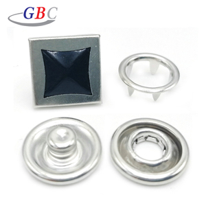 Bán Buôn 11Mm Brass Kim Loại Flatback <span class=keywords><strong>Snap</strong></span> <span class=keywords><strong>Buttons</strong></span> 4-Phần Ngọc Trai Vuông <span class=keywords><strong>Prong</strong></span> Cho Phụ Kiện May Mặc Và Hạt Trang Trí - Product Image 6