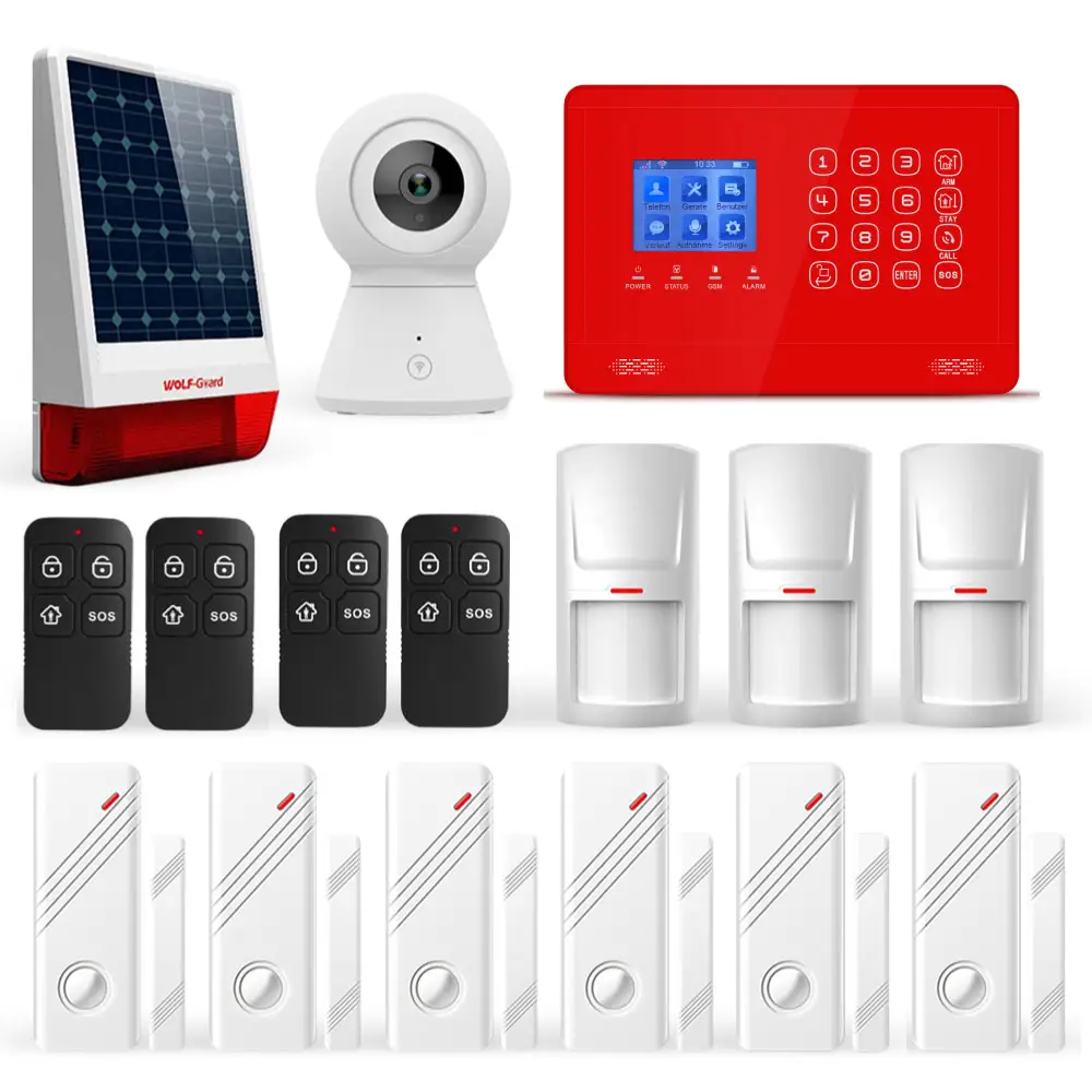 Akıllı ev Alarm izle WIFI + GSM 4G kablosuz GSM iş/ev Alarm güvenlik sistemleri Hub ile 12V röle dışarı