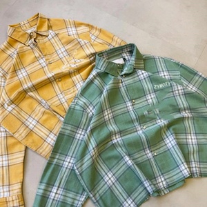 Chemise en flanelle à carreaux en coton sur mesure, coupe décontractée, à manches longues pour hommes, chemises boutonnées à manches longues, fabricant - Product Image 2