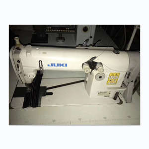 Machine à coudre industrielle à lit plat à double aiguille à point de chaînette JUKI MH 380 d'occasion, de haute qualité - Product Image 3