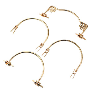 Accessoires de quincaillerie à poignée métallique pour sac à main femme, poignée de traction de haute qualité au design en fil convexe, marque privée sous licence - Product Image 5