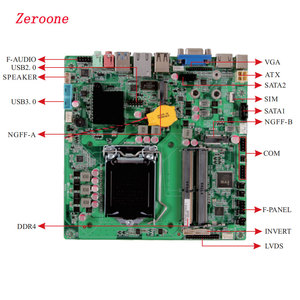 Placa base H110 LGA1151, compatible con i3 i5 i7 lvds, <span class=keywords><strong>mini</strong></span> <span class=keywords><strong>itx</strong></span> delgada, compatible con 2 LAN DC <span class=keywords><strong>power</strong></span> - Product Image 4