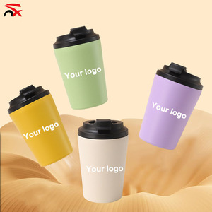 Bán Buôn Trọng Lượng Nhẹ Cầm Tay 304 Bên Trong Thép Không Gỉ 350 Ml Công Suất Tái Sử Dụng Xe Cốc Cà Phê Dài Hạn Cách Nhiệt Cup - Product Image 2